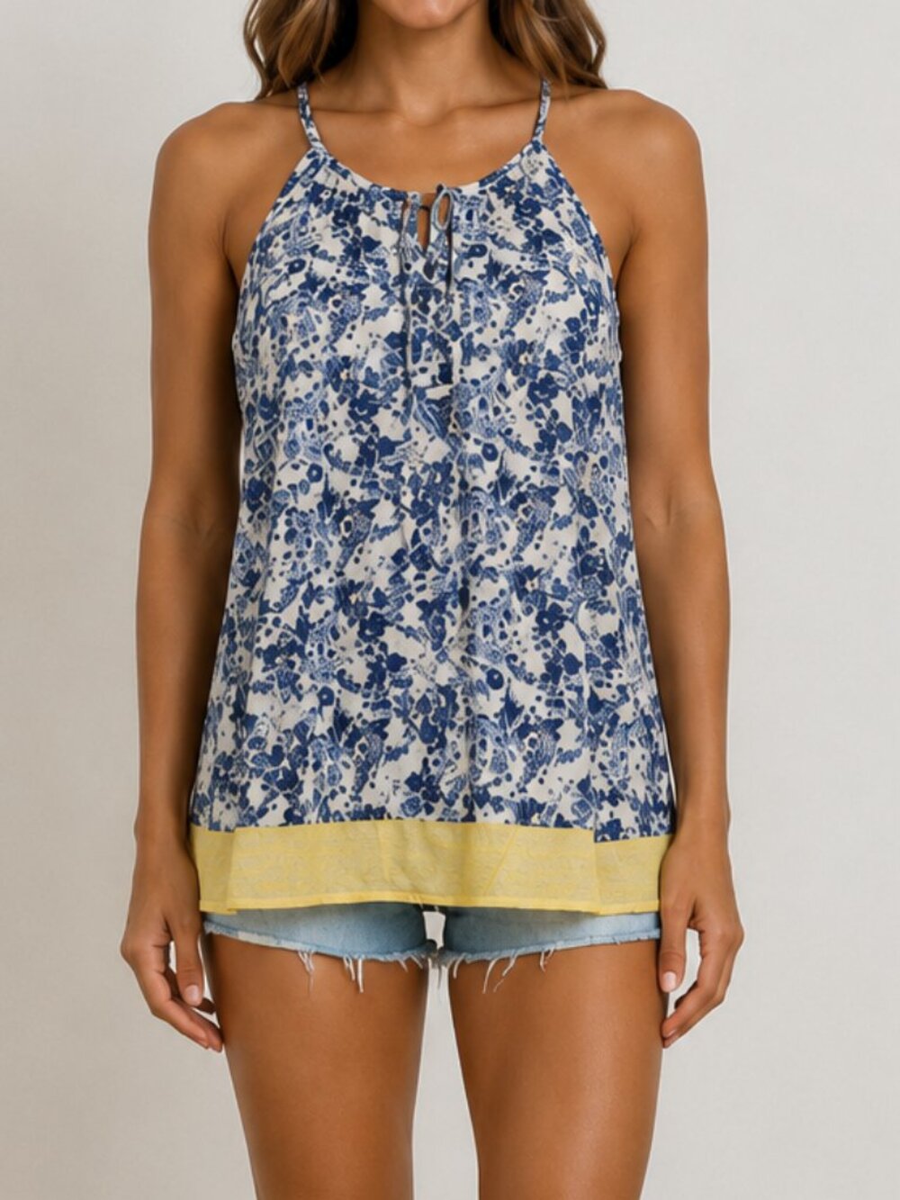 Cleo Kai Floral Print Tank Top Size large